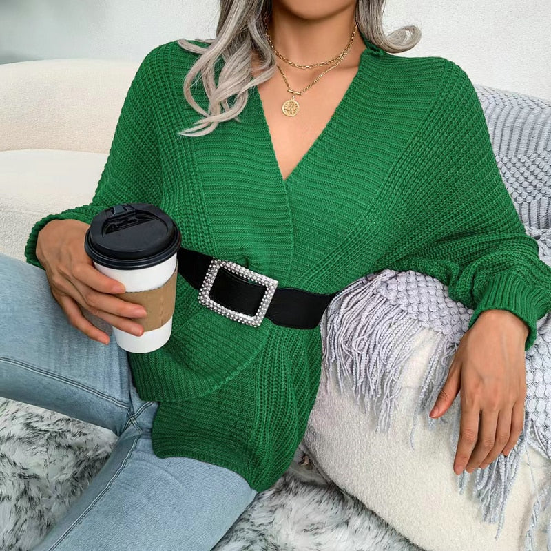 Women Knit Loose Cardigan