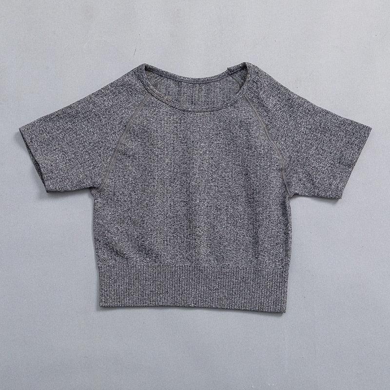 Mojoyce Solid Ribbed Yoga Pants Leggings Women Seamless Sport Leggings Gym Clothing Fitness High Waist Push Up Workout Tights Pants