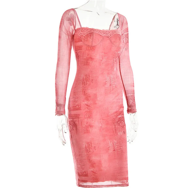 Beating In My Heart Midi Dress