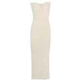 Knit Twisted Stylish Tube Midi Dress