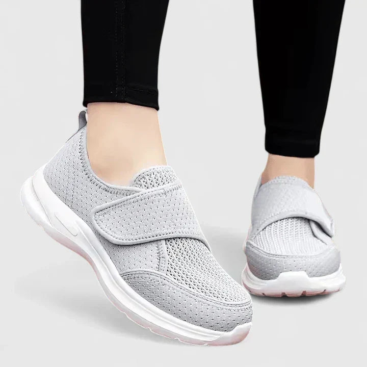 Mesh Velcro Strap Slip On Sneakers