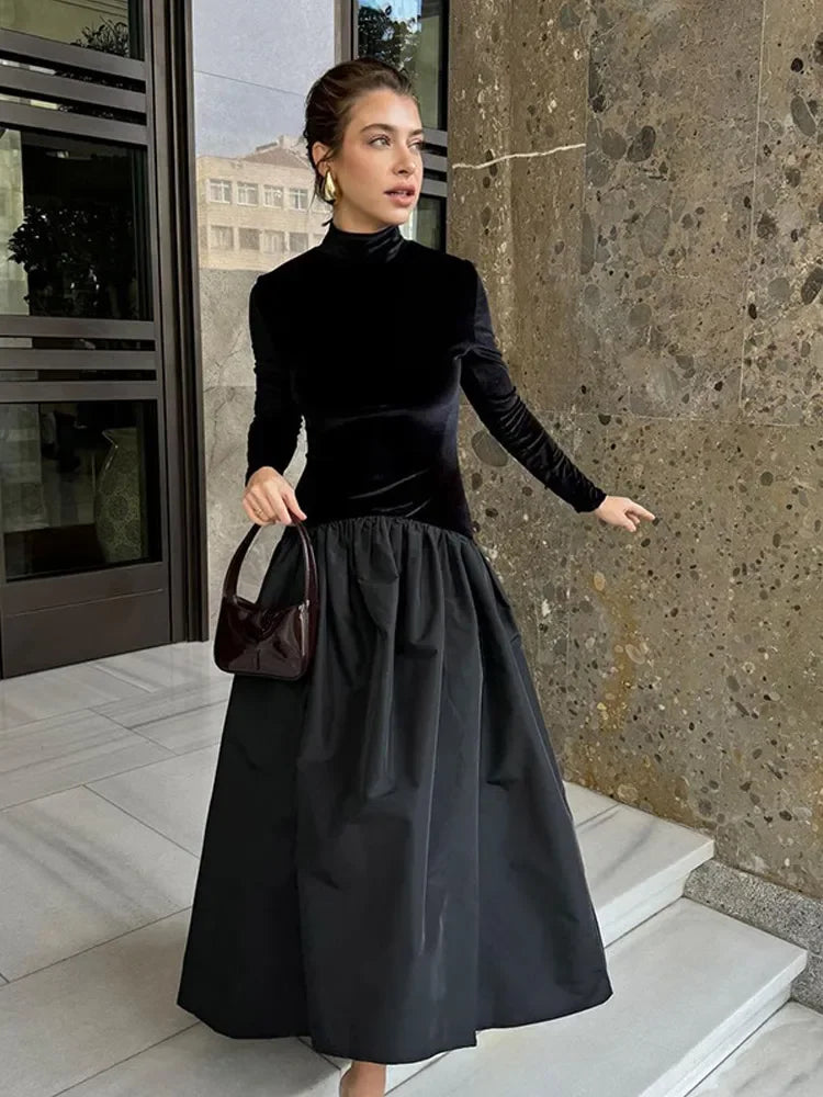 Minimalist Isabella Long Sleeve Midi Dress Designer Edit