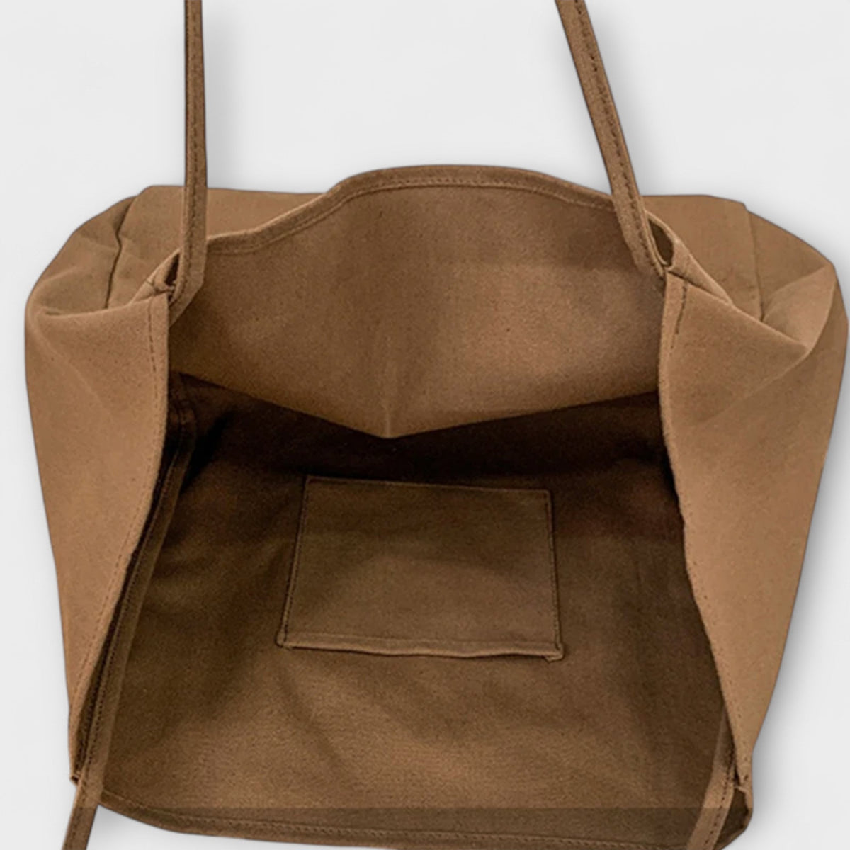 Slouchy Canvas Shoulder Tote Bag