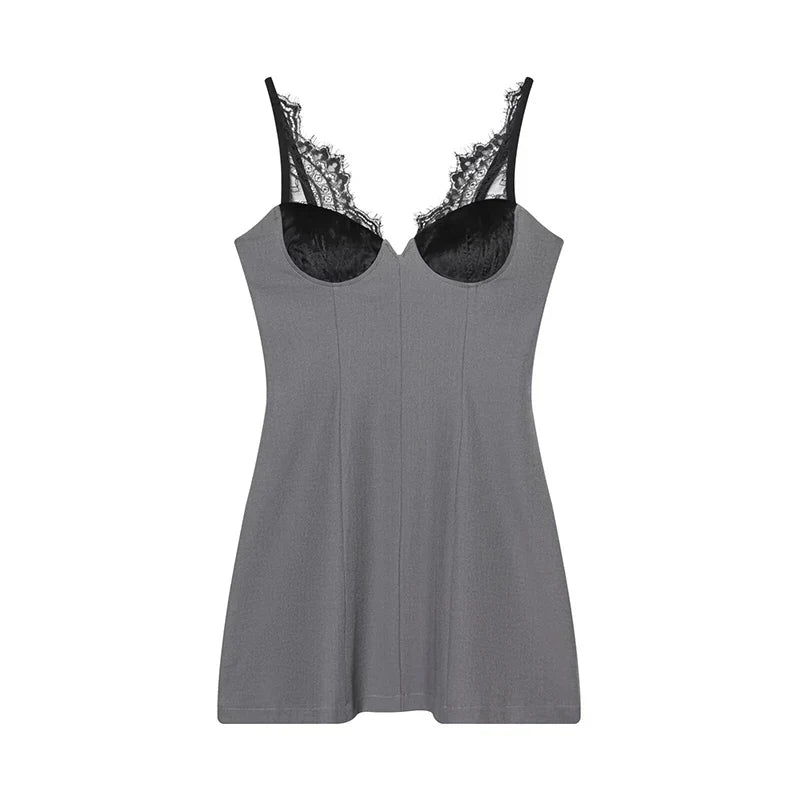 TAYLOR MINI DRESS Gray