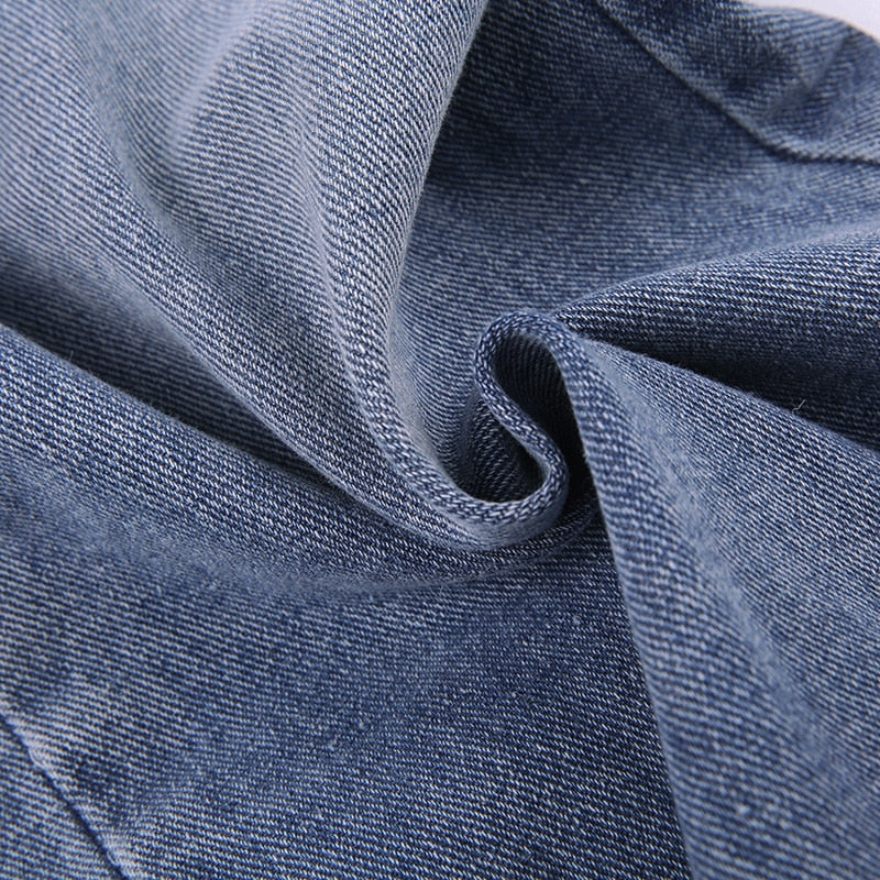 High-Waist Wide-Leg Denim Jeans