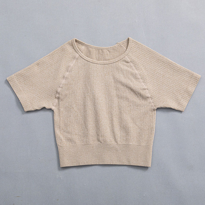 Mojoyce Sport Yoga Leggings Women Seamless Gym Clothing Fitness High Waist Push Up Workout Tights Solid Ribbed Pants