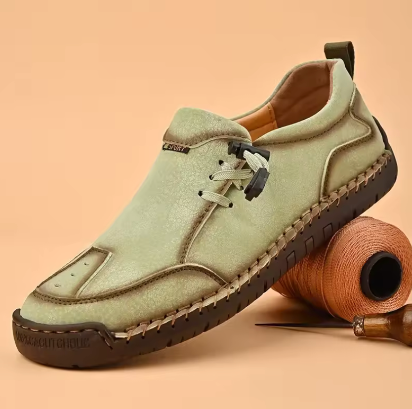 Slip On Stitched Round Toe Flat Loafers