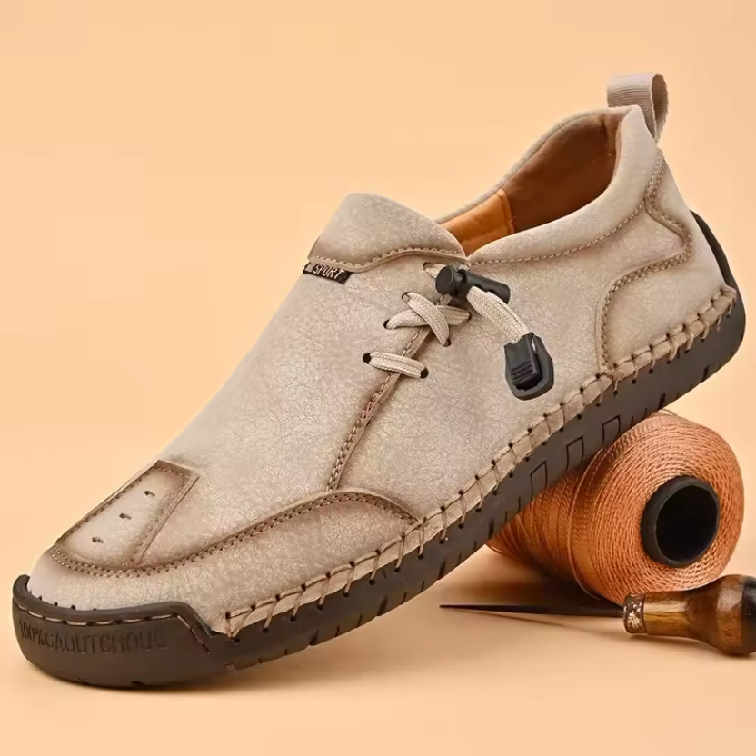 Slip On Stitched Round Toe Flat Loafers