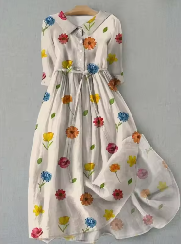Noelle™ Floral Button-Up Dress