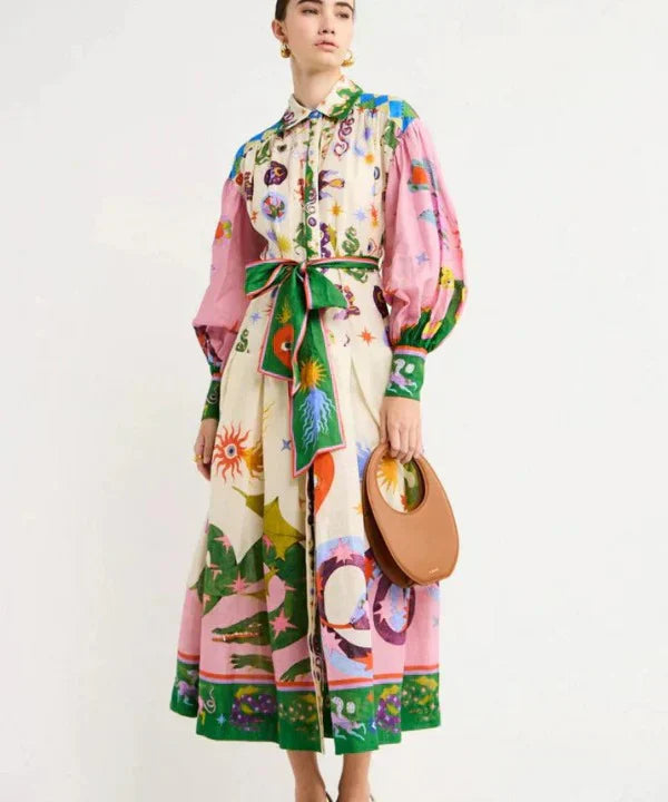 Premium Ramona Creative Printed Maxi Dress for Modern Fashion Wear