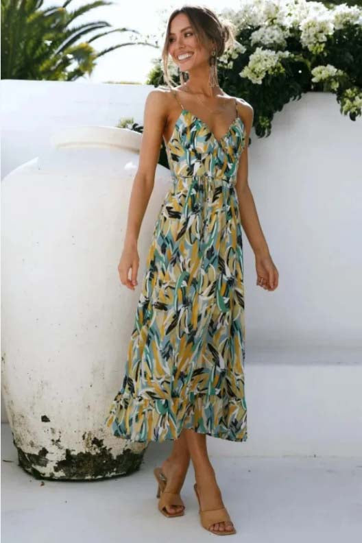 Rose Effortless Colorful Summer Dress Elevated Occasion Wear