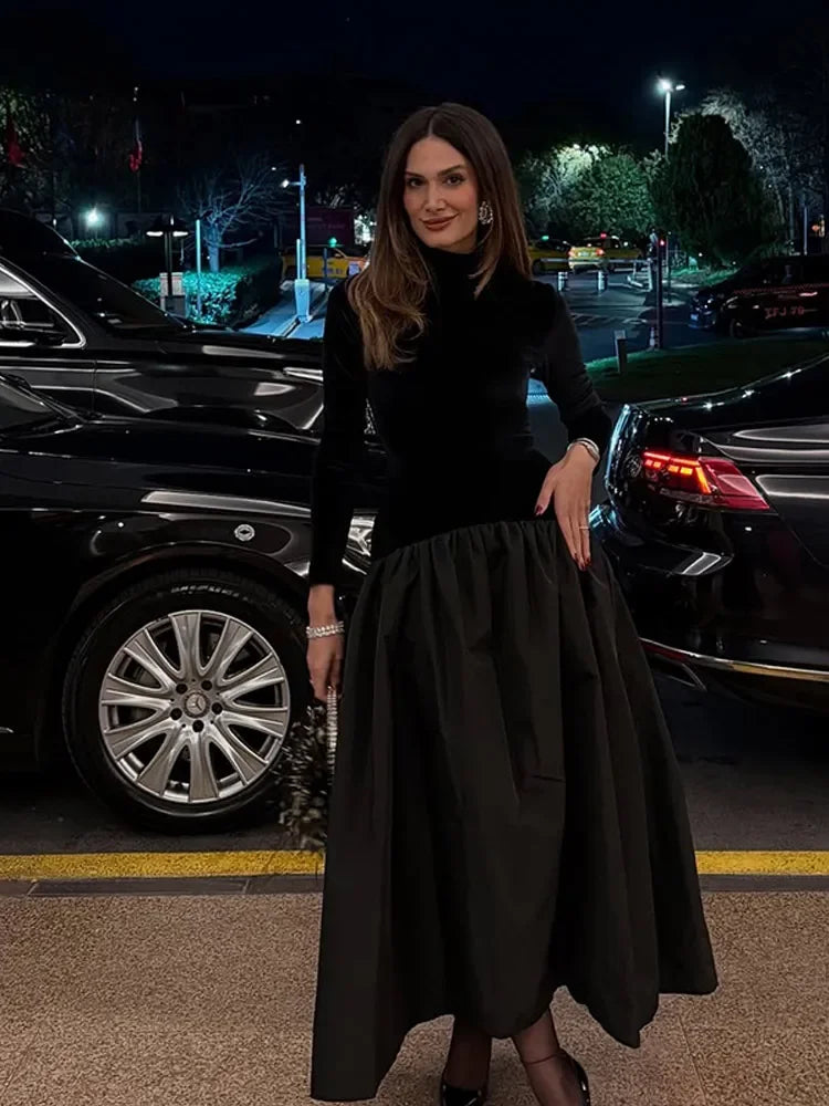 Minimalist Isabella Long Sleeve Midi Dress Designer Edit