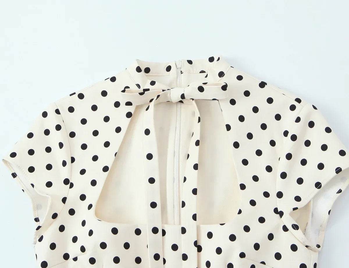 BELLA BOW TIE MINI DRESS
