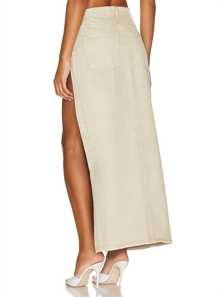 A Grey Area Maxi Skirt