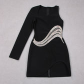 Fifth Avenue One Shoulder Diamond Mini Dress 5