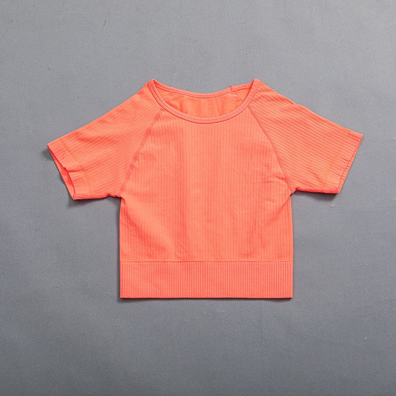 Mojoyce Solid Ribbed Yoga Pants Leggings Women Seamless Sport Leggings Gym Clothing Fitness High Waist Push Up Workout Tights Pants