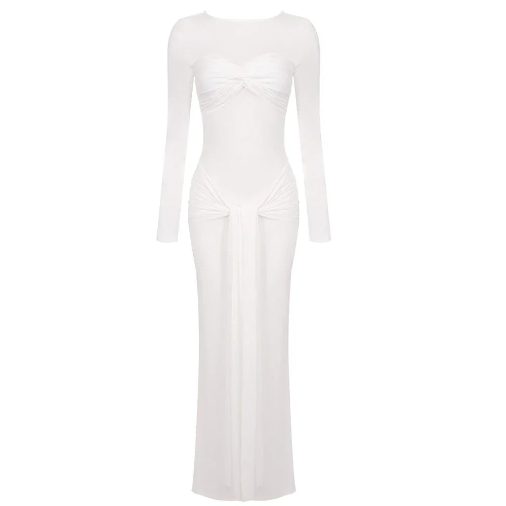 MAYA MAXI DRESS White