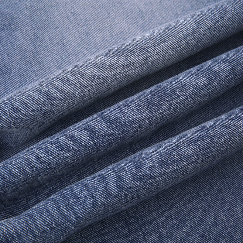High-Waist Wide-Leg Denim Jeans