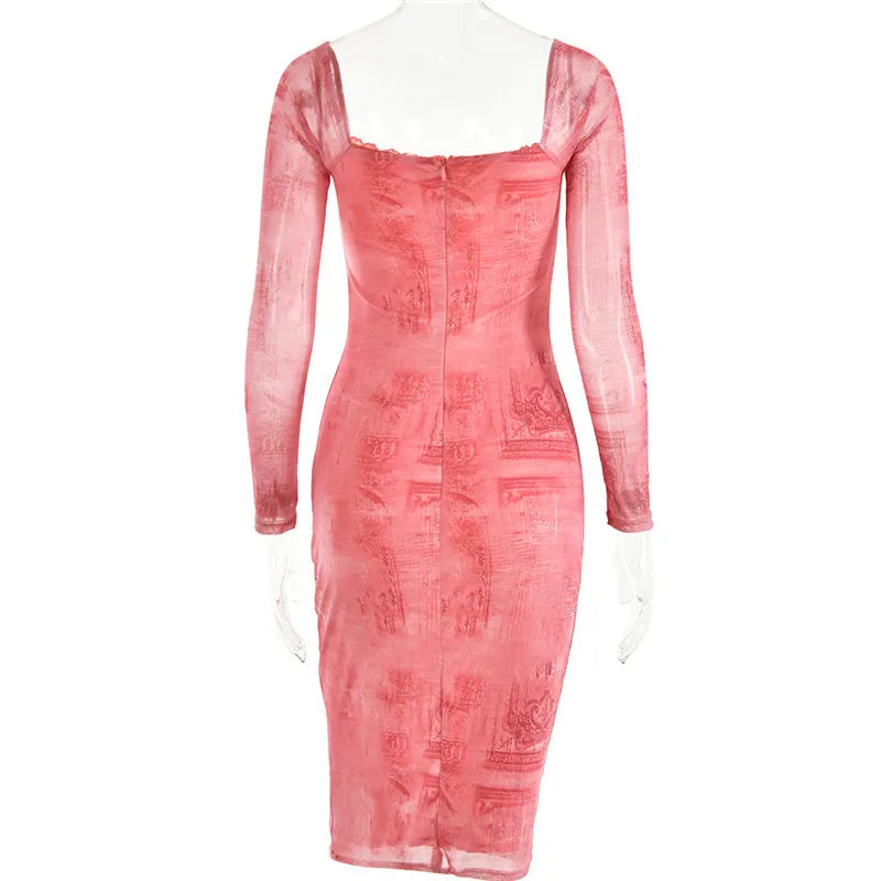 Beating In My Heart Midi Dress