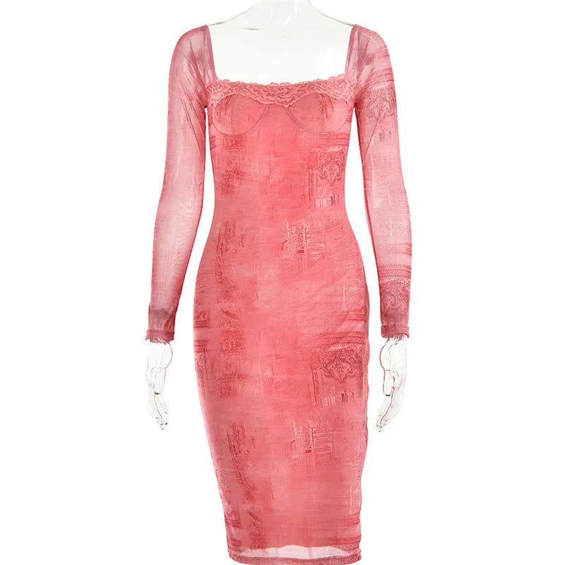 Beating In My Heart Midi Dress