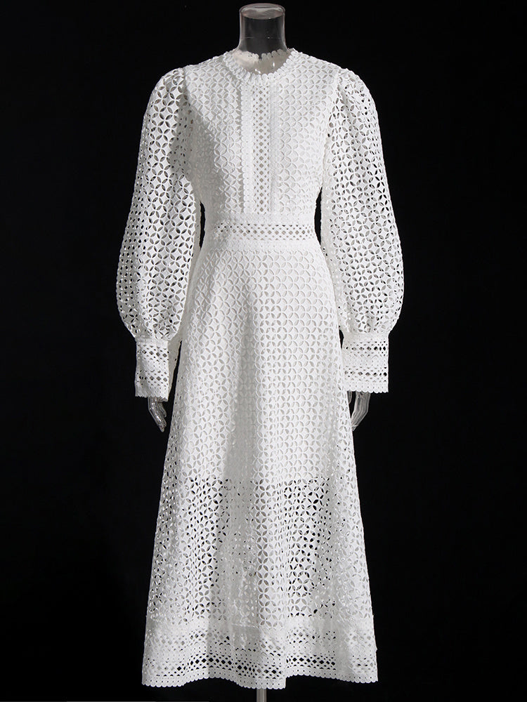 ROSALIE MIDI DRESS White