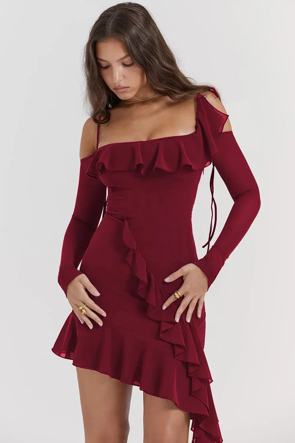 Ruched Mini Dress