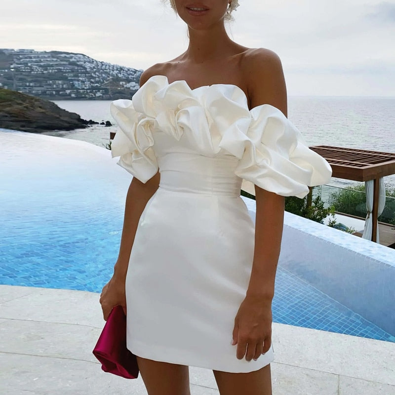Florencia Minimalist Cocktail Dress Elevated Occasion Wear