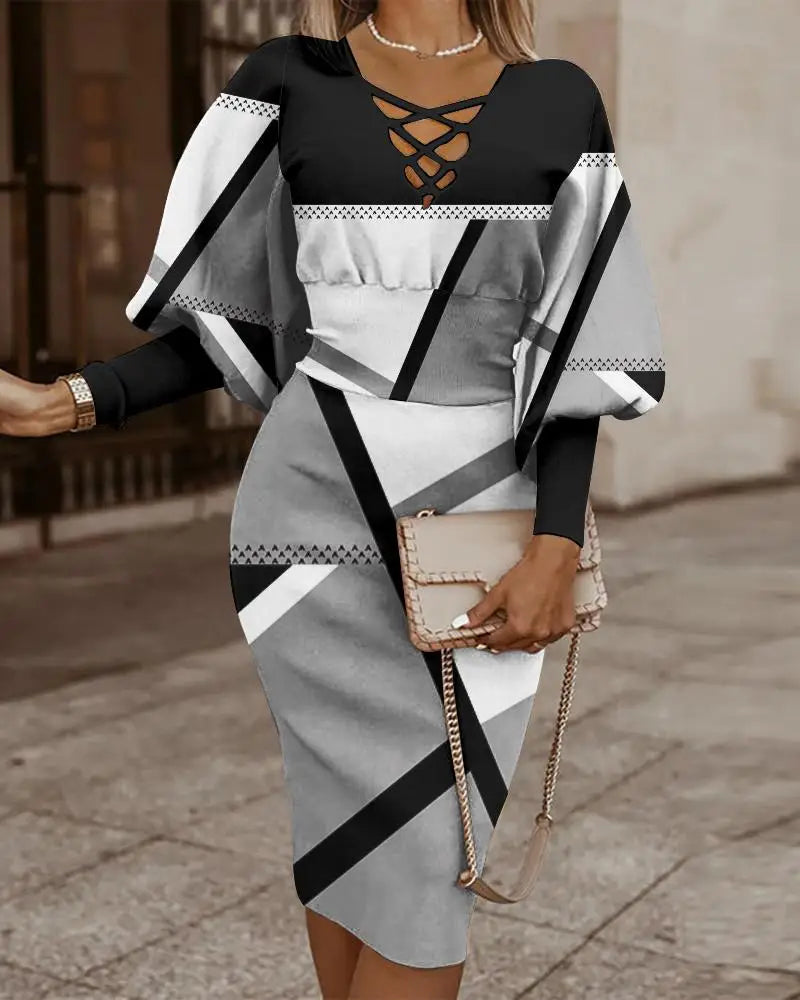 Luisa Graceful Midi Dress Dress with Urban Everyday Styling