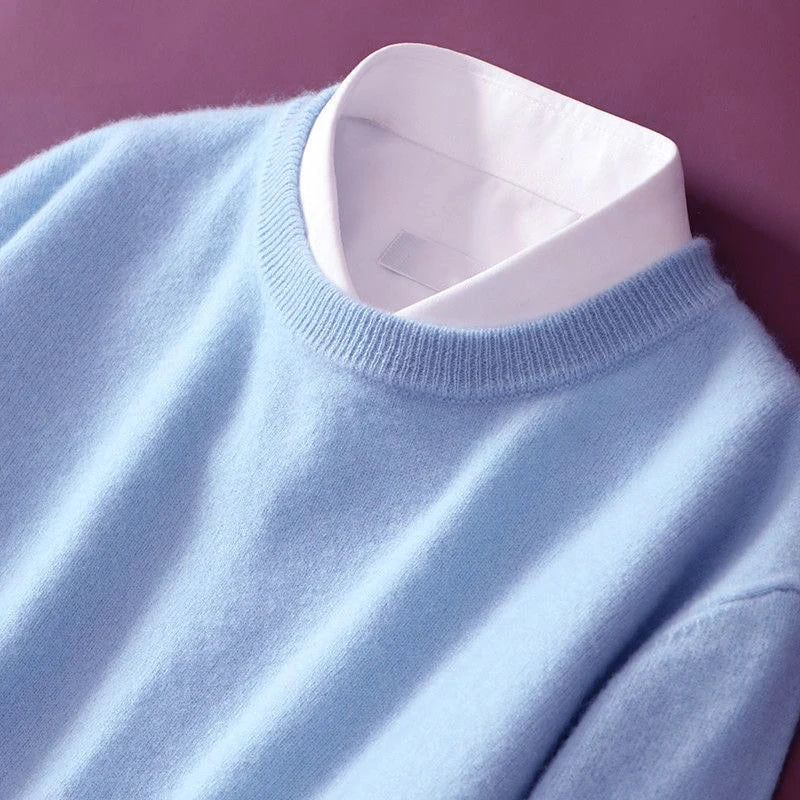 Crew Neck Long Sleeve Knit Sweater