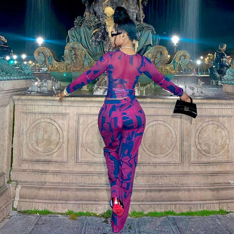 A Cruel Night Pants Set