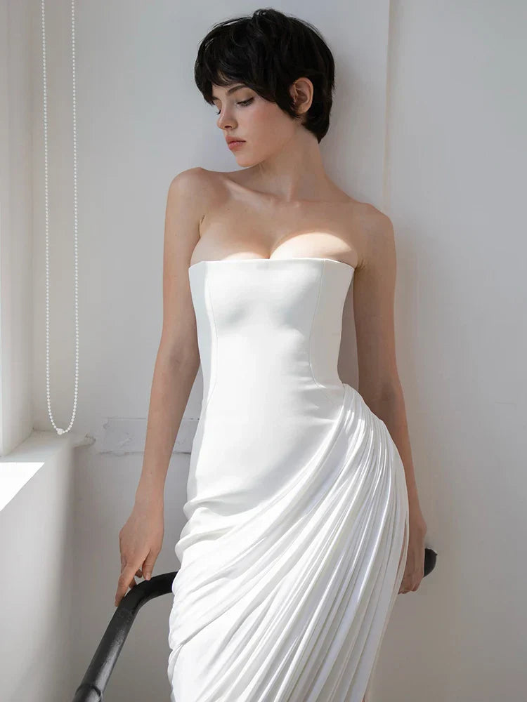 EMILIA DRAPED DRESS