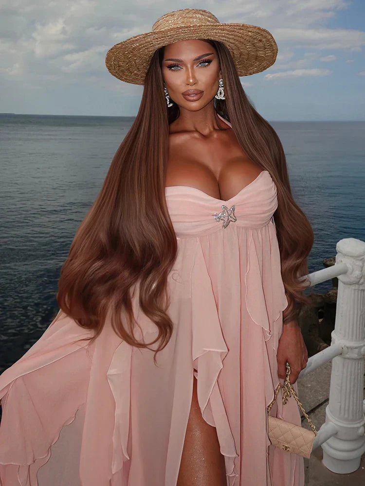 MORGAN RUFFLE DRESS