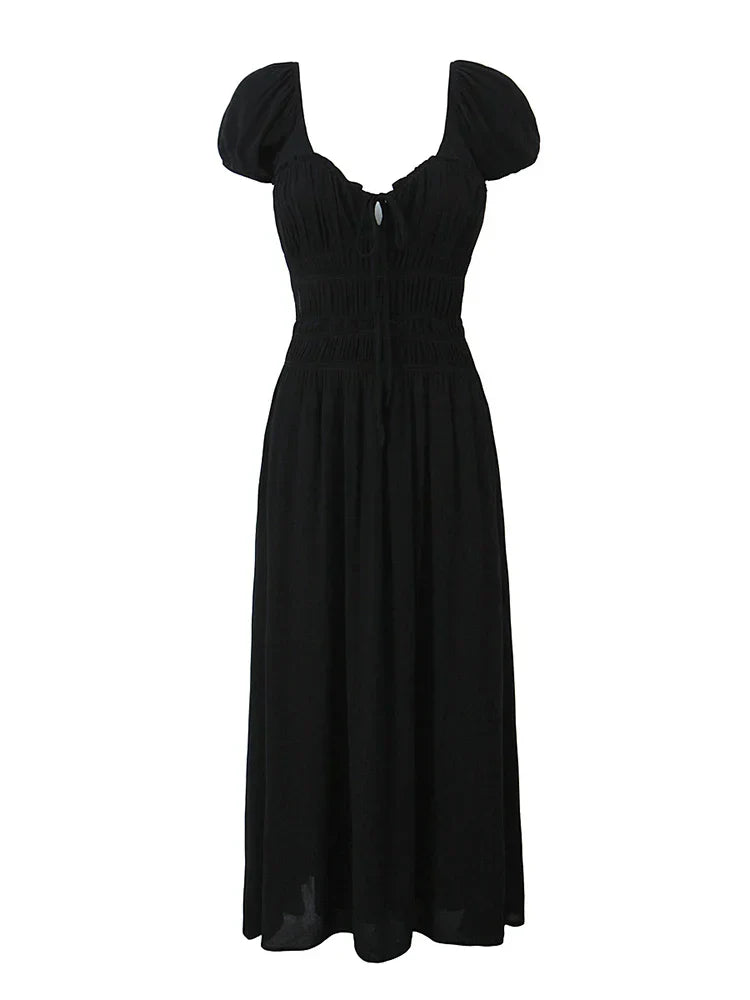 VEKA MIDI DRESS Black