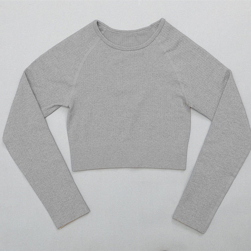 Mojoyce Solid Ribbed Yoga Pants Leggings Women Seamless Sport Leggings Gym Clothing Fitness High Waist Push Up Workout Tights Pants