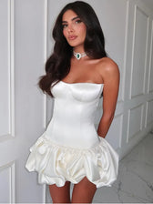 Strapless Backless A-Line Mini Party Dress 2