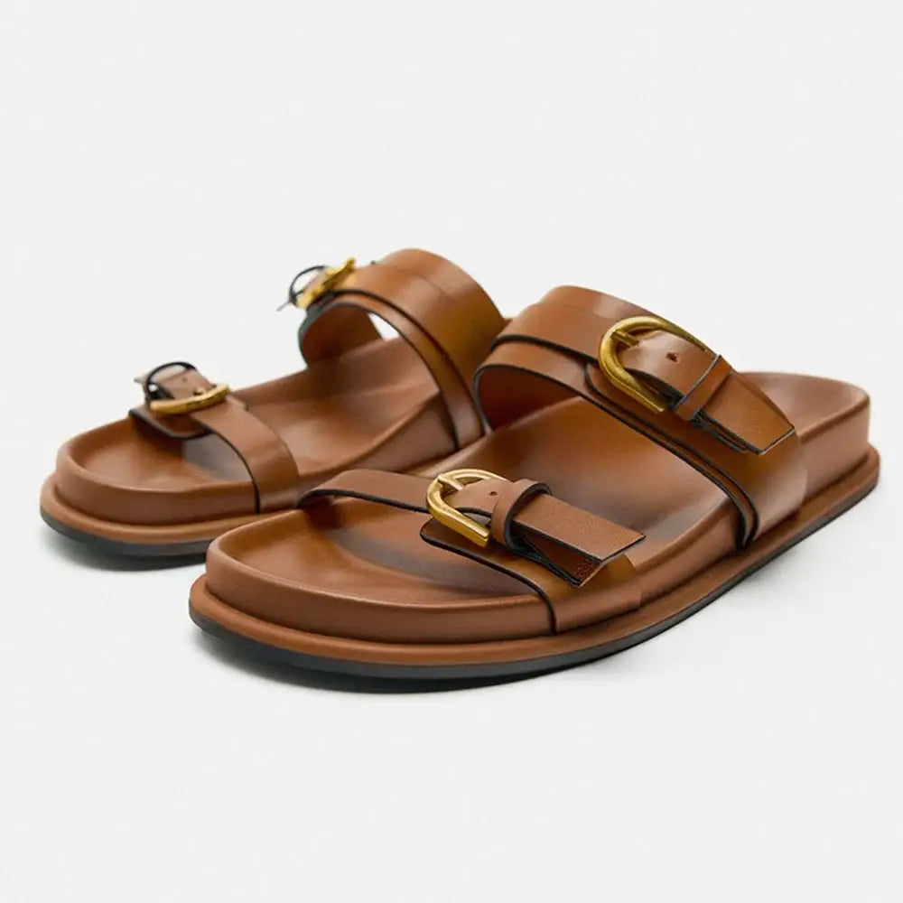 A Cruel Smile Flat Sandals