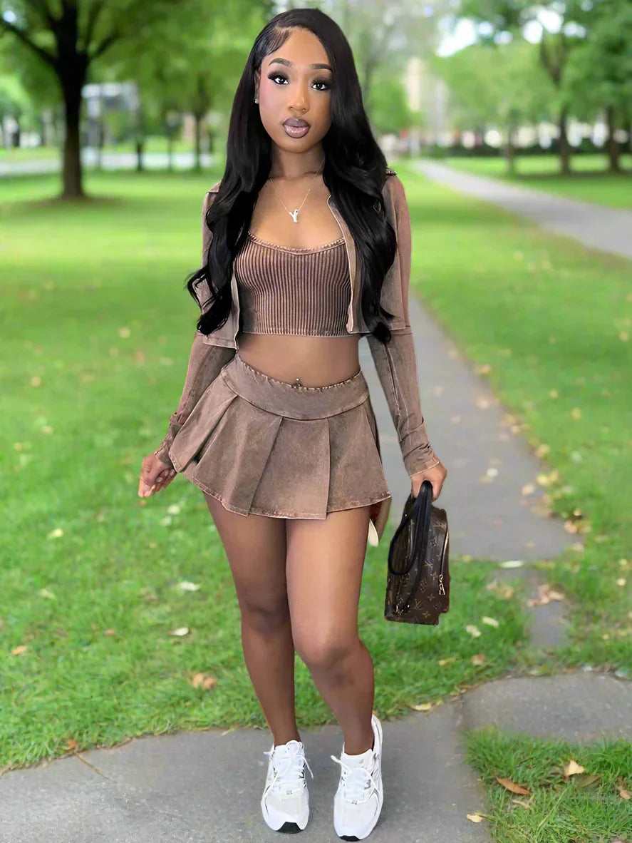 Paint The Sky Skirt Set