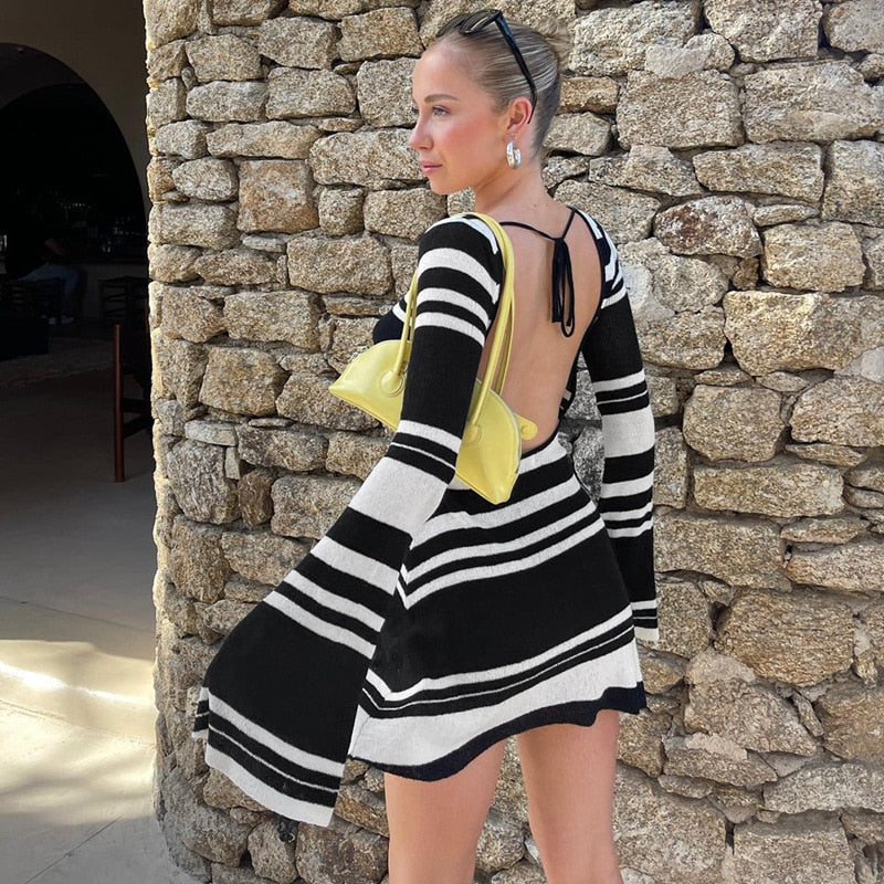 Backless Mini Dress