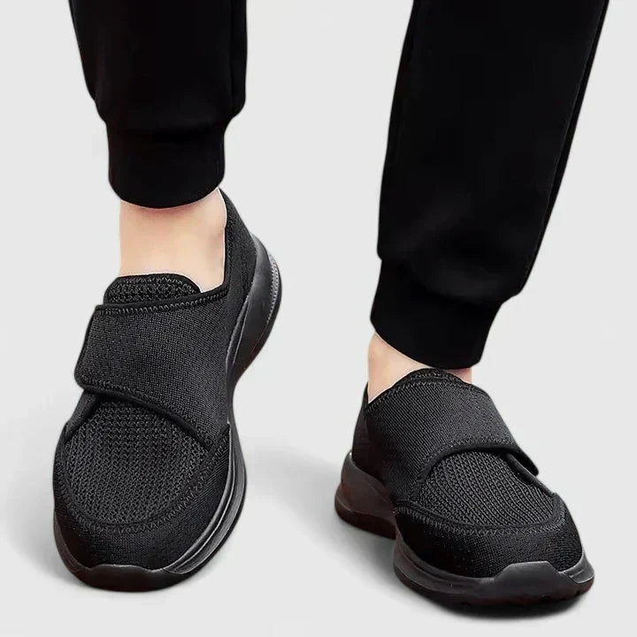 Mesh Velcro Strap Slip On Sneakers