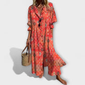 Halter Neck Ruffle Sleeveless Maxi Dress 5