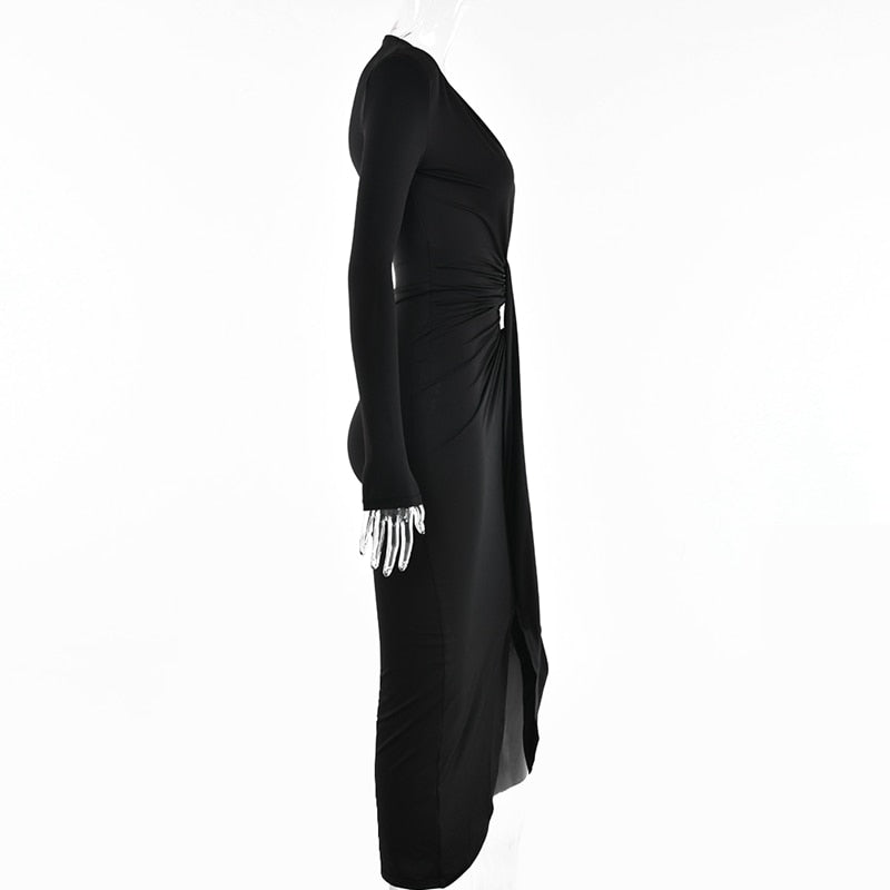 Party Robe Bodycon Deep V Neck Bandage Ladies Dress