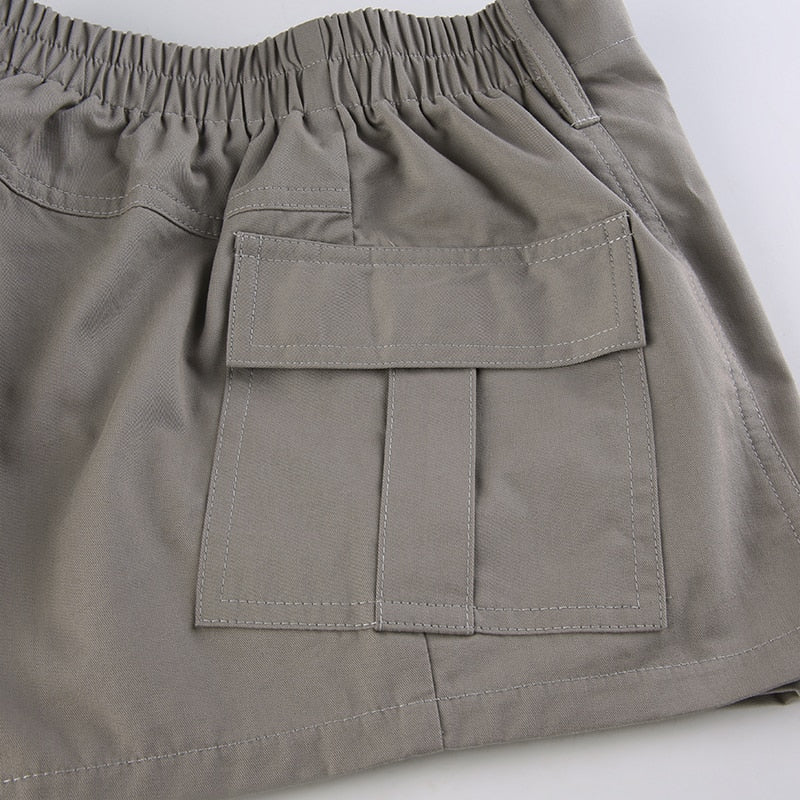 Low Waisted Shorts Harajuku Retro Basic Casual Sporty Bottom Women Biker