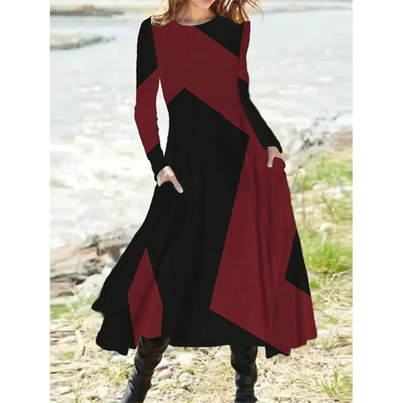 Aesthetic Aixa Women's Long Sleeved Midi Dress Premium Wardrobe Essential