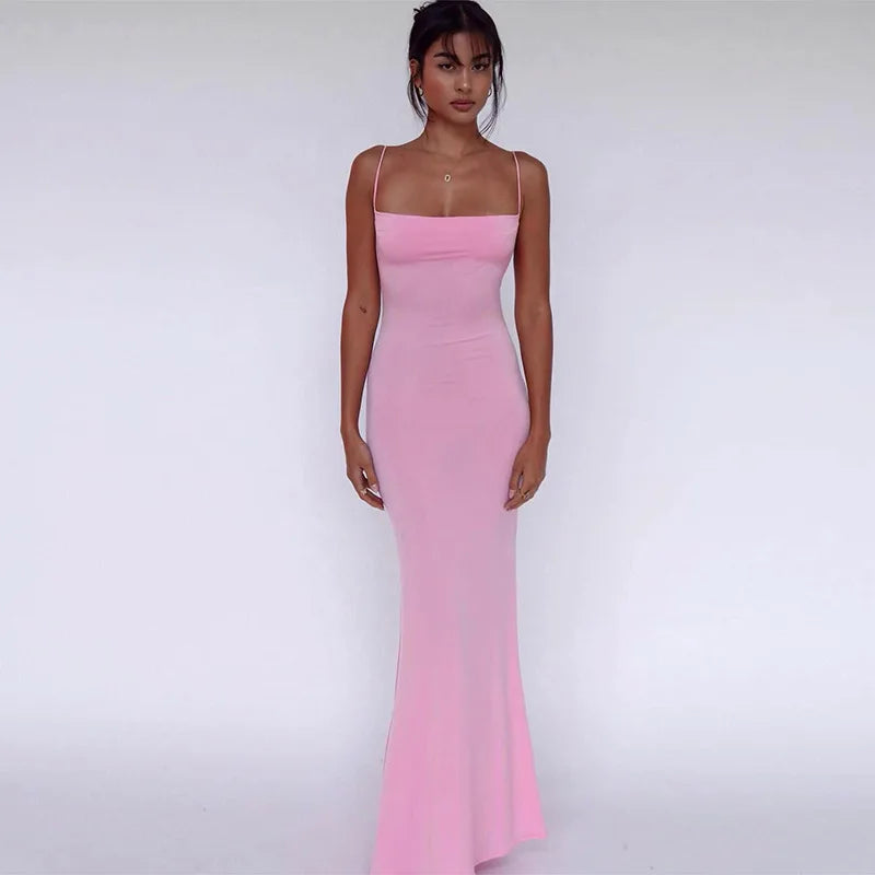 EVILIA MAXI DRESS Pink