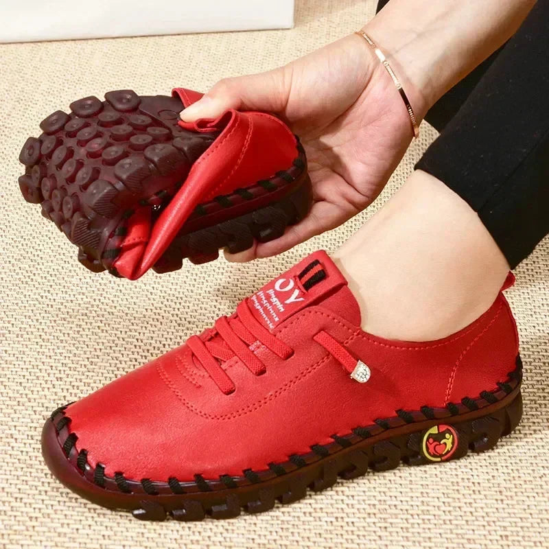 Hand Stitched Lace Up Moccasin Loafers 6