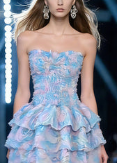 Sex Rainbow Bustier Top Tulle Mid Dress Sleeveless 2