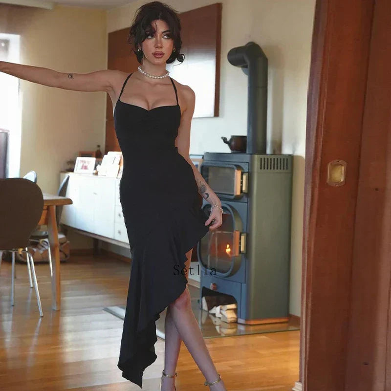 Backless Midi Dress