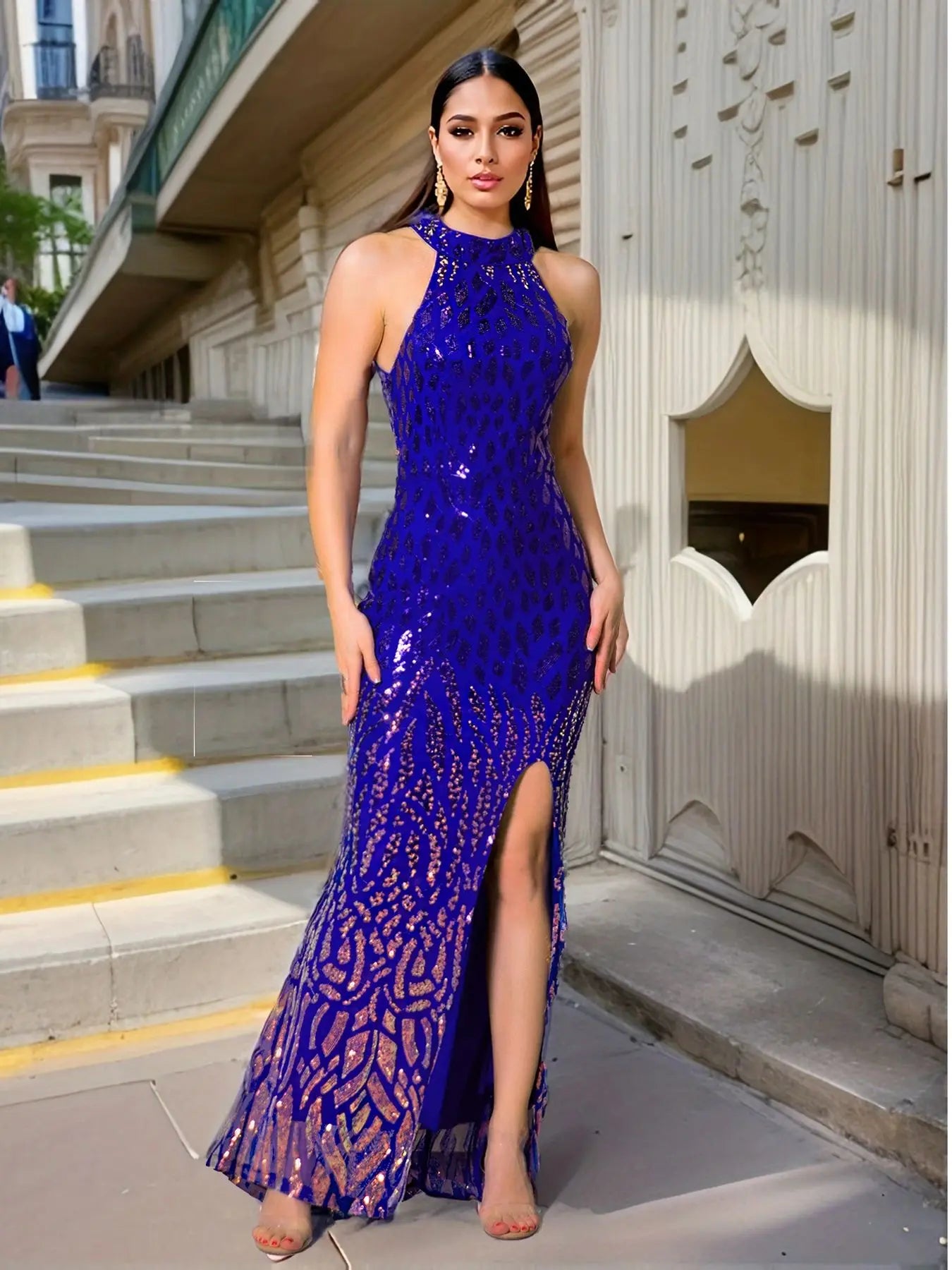 Sequin Maxi Dress