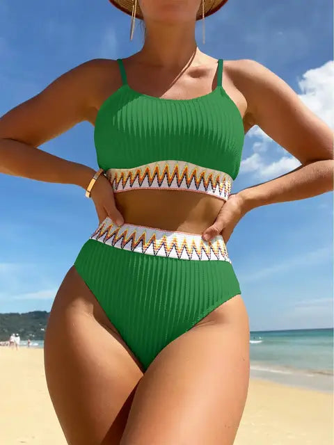 Esperanza Aesthetic High Waist Bohemian Lining Swim Dress Chic Silhouette Collection