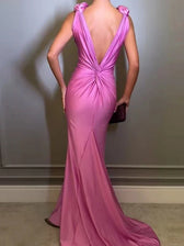 Deep V-Neck Maxi Dress